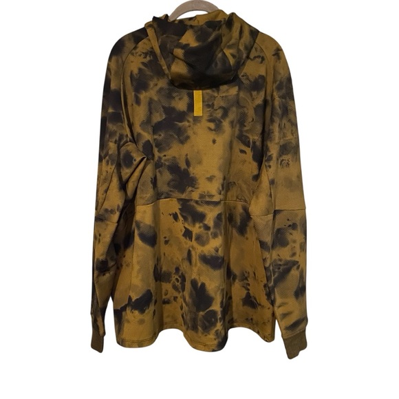 Lululemon Textured Tech Hoodie XL Space Diamond Dye Gold Pullover M3CH0S - Picture 4 of 9